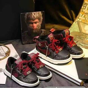 黑神话悟空男童高帮板鞋2025春秋款儿童运动鞋加绒冬季二棉女童鞋