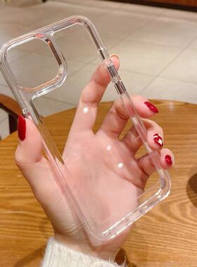 保护屏幕防摔太空壳适用小米13手机壳12X透明Mi11ultra简约红米K50全包加厚pro潮防摔K40S新款note11男女款套