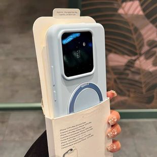 适用小米17Pro手机壳360旋转支架15外壳液态硅胶14防指纹新款17Promax简约13全包防摔vivoX200pro肤感软耐脏