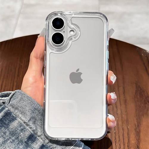 苹果16Promax亚克力透明简约全包