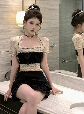 纯欲风甜辣妹套装裙洋气减龄两件套气质高级感小个子穿搭一整套