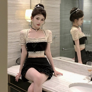 纯欲风甜辣妹套装裙洋气减龄两件套气质高级感小个子穿搭一整套