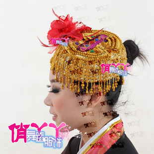 花儿为什么这样红头饰\发饰黑辫子新疆舞头饰发饰帽子回族维吾尔