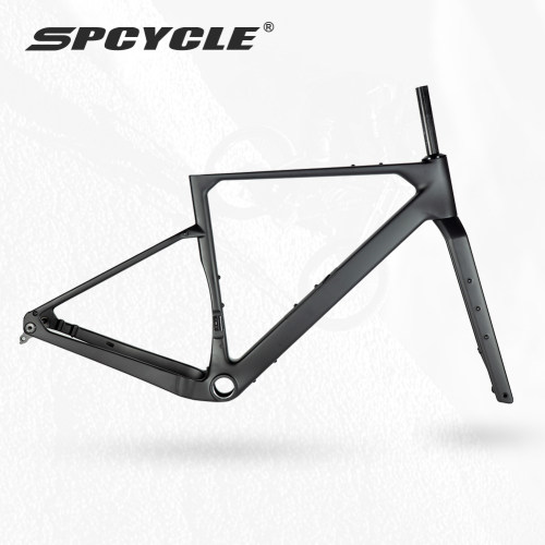 Spcycle G028碳纤维砾石车架EPS乳胶成型700x57C全内走线瓜车车架