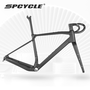 Spcycle碳纤维Gravel车架全内走线T47五通探险瓜车几何砾石车架