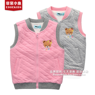 卡通休闲风背心童装秋新品