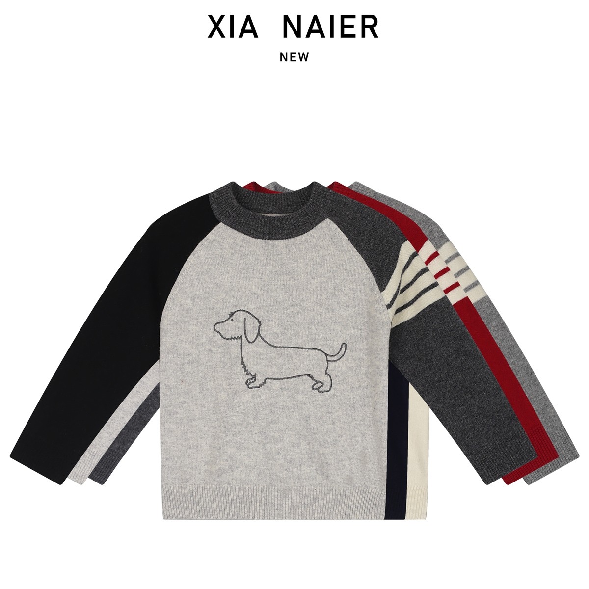 【100%初剪羊毛】MP9005拼色童装毛衣10.21