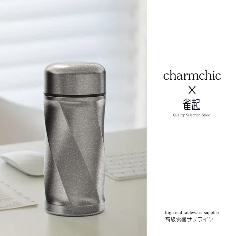 纯钛创意商务办公保温杯女神户外便捷防漏纯钛喝水杯子学生保温杯