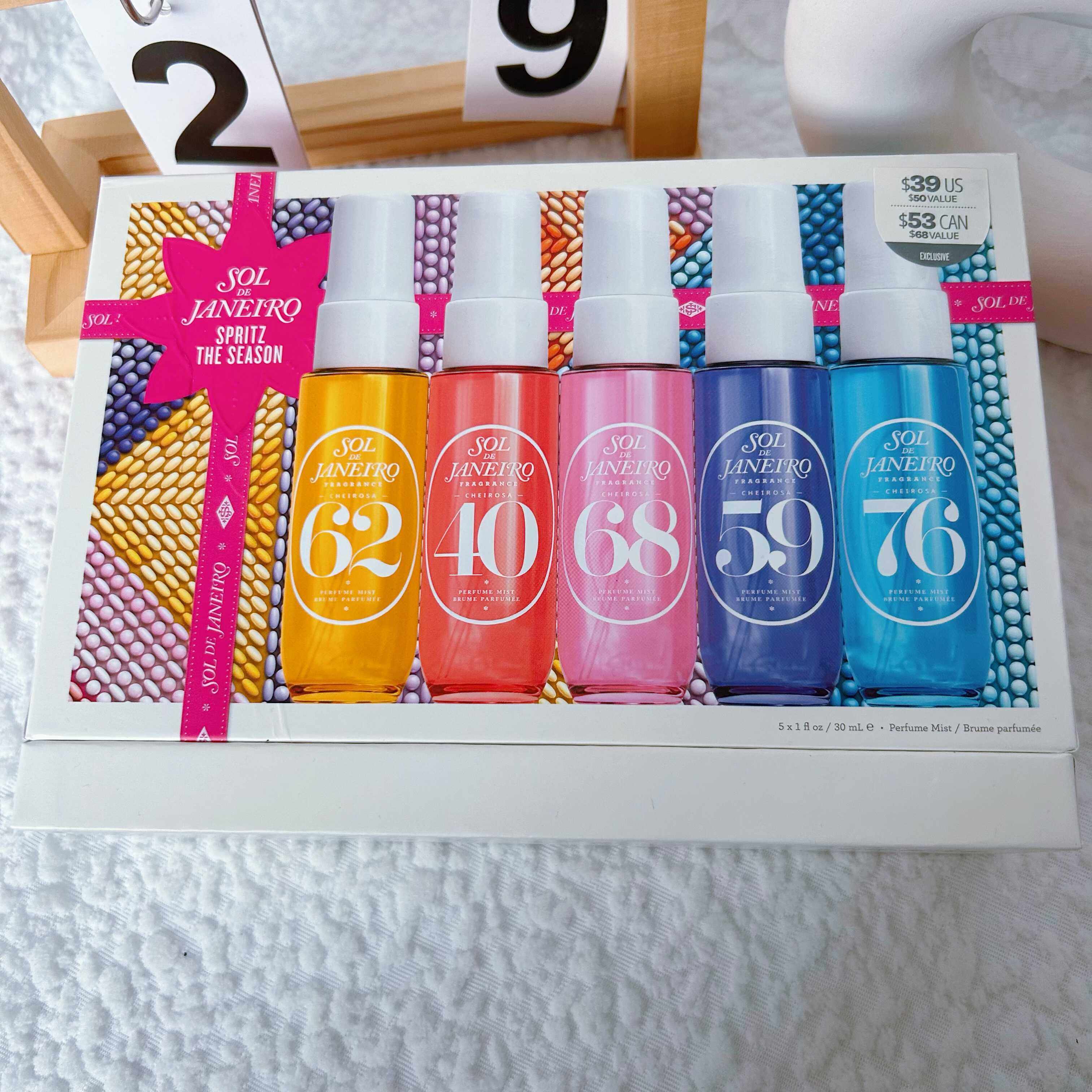 Sol de Janeiro香氛喷雾5瓶套装头发身体两用喷雾发香水巴西香,彩妆/香水/美妆工具,香水,淘宝优惠券,粉丝福利购,淘宝优惠卷