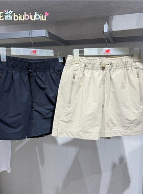 New Balance NB 透气舒适运动梭织休闲短裤女款AWS52356-BK-SOT