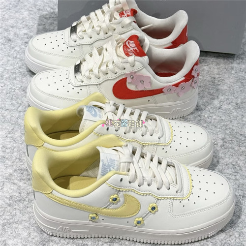 Nike耐克26年夏季女AF1空军一号小花运动低帮休闲板鞋IW2348-170