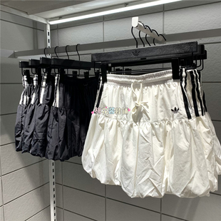 Adidas三叶草女子运动休闲花苞短裙带内衬半身裙KU4773 KU4774