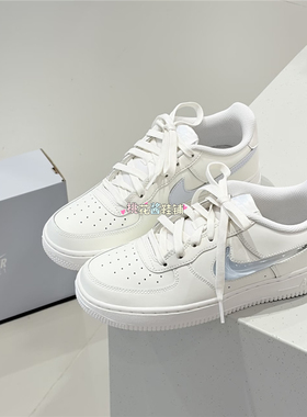 Nike耐克26年大童鞋女AIR FORCE 1 JES运动鞋休闲鞋IR0595-101