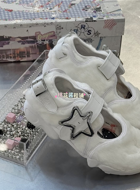 Nike耐克Air Rift分脚趾鞋银扣毛绒忍者玛丽珍女复古休闲鞋IM6693