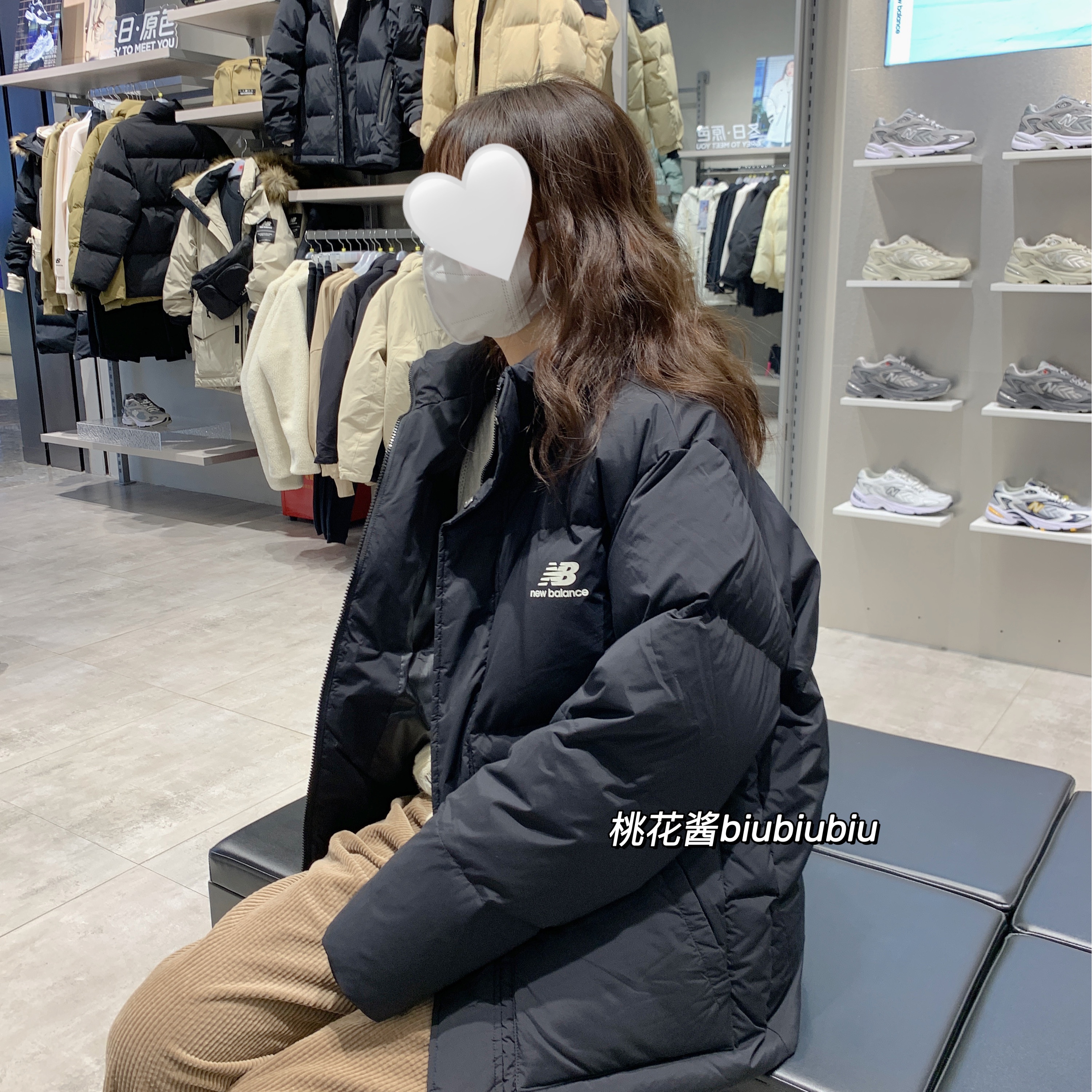 男女极简立领羽绒服NewBalance