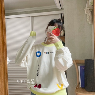 401 A02 Converse匡威男女款 黑色卫衣奶白色飞行棋卫衣10022414