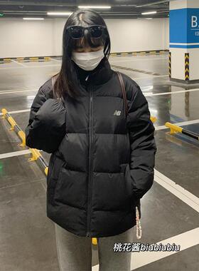 New BalanceNB男女简约经典黑色立领保暖羽绒服AMJ34324 AMJ44302