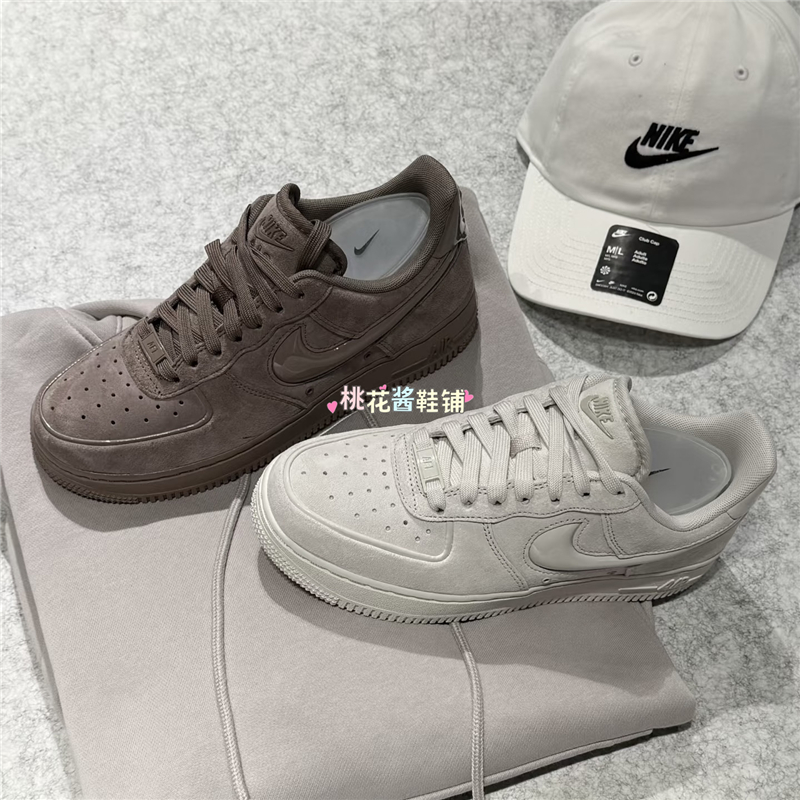 Nike耐克25冬女Air Force 1AF1翻毛皮复古低帮板鞋 HV4406-200