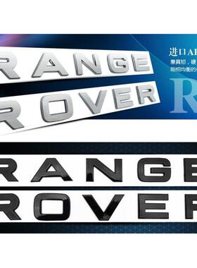 适用于路虎车标字母标RANGE ROVER 极光揽胜机盖标 陆风X7改装