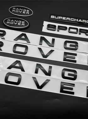 路虎揽胜运动行政极光改装前后中网尾标后备箱RANGE ROVER车标志