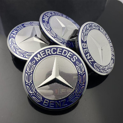 适用于 奔驰轮毂盖标S300 C200C260 E300 E320l ML350 轮毂中心盖