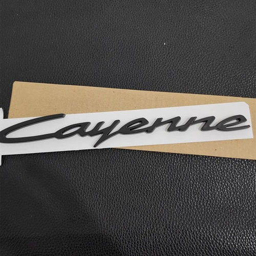 保时捷24款卡宴车标新款Cayenne S黑色字母后尾箱PORSCHE英文标志