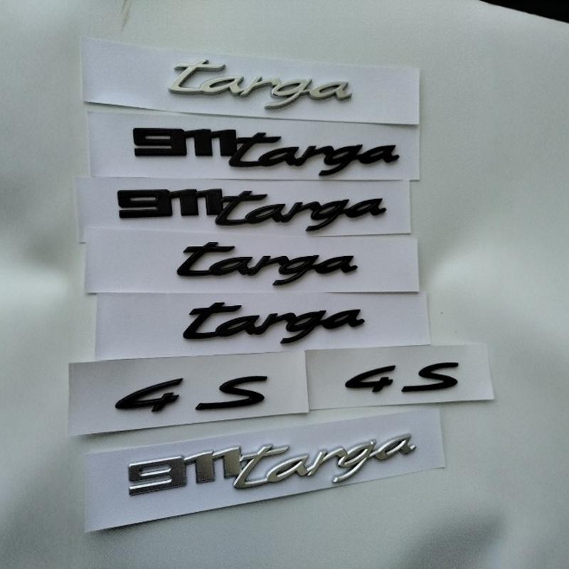 新款保时捷992车标后尾英文字母911targa4S叶子板侧标标志字母贴
