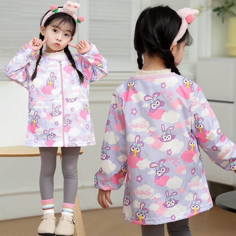 儿童防水罩衣外穿洋气宝宝吃饭围兜羽绒服护衣长袖防脏画画围裙,童装/婴儿装/亲子装,反穿衣/罩衣,淘宝优惠券,粉丝福利购,淘宝优惠卷