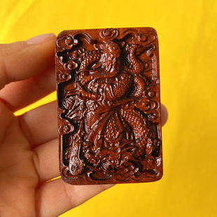 雷击枣木吊坠项链手串关公关老爷无事牌吊坠饰品精雕道家道士用品