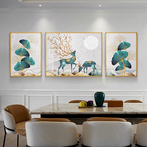 2022 Бриллиантовая живопись Новая Fortune Fortune Deer Sanlian живопись европейской тибетской хрустальной вышивкой ручной работы 2023