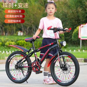 小学生儿童自行车双碟刹单速变速