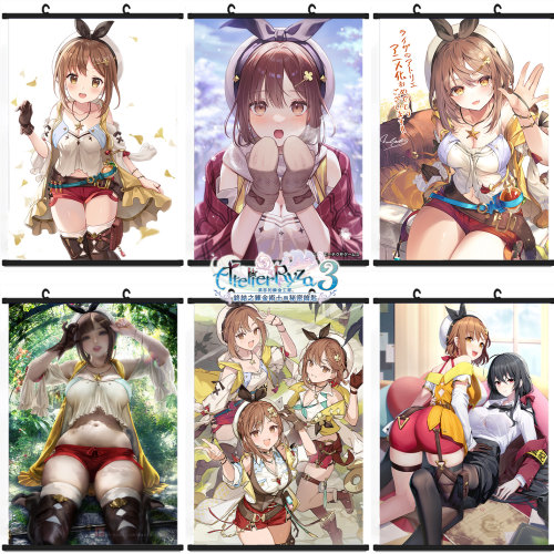 莱莎的炼金工房游戏周边挂画莱莎琳Atelier Ryza海报宿舍动漫周边