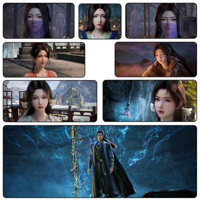 凡人修仙传锁边鼠标垫宋玉梅凝紫灵韩立慕沛灵国漫周边键盘垫桌垫