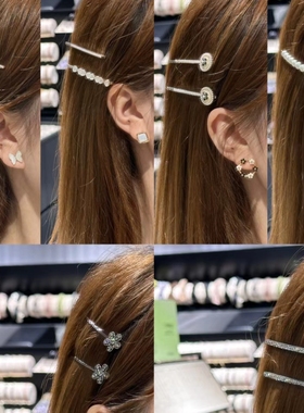 2628阿jiD清仓发夹一字夹系列水晶豆豆一字夹刘海侧边夹横夹