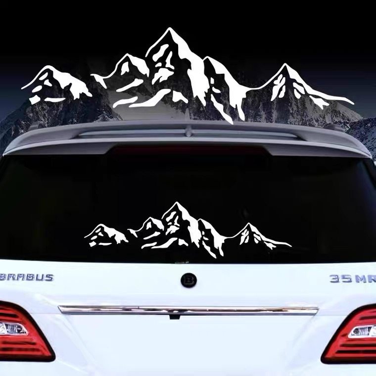 山峰雪山个性自驾游户越野贴纸 车窗后挡风玻璃创意装饰拉花防水,汽车用品/电子/清洗/改装,汽车装饰贴/反光贴,淘宝优惠券,粉丝福利购,淘宝优惠卷