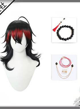 虚拟偶像主播vTuber彩虹社vox Akuma耳夹耳环cos假发手链挂式配饰