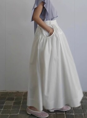 25松本惠奈CLANE日系甜美小众设计感高腰显瘦通勤百搭A字半身裙女