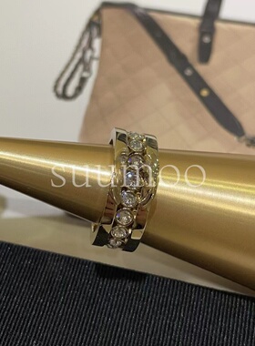 轻奢小香风款满钻镶嵌简约戒指