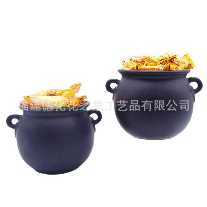 跨境万圣节糖果饼干罐鬼节甜点蛋糕茶点干果小中号精致居家点心盘