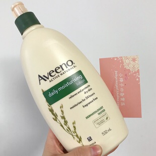 润肤乳 美国 成人燕麦保湿 孕妇适用无香滋润 Aveeno 身体乳532ml