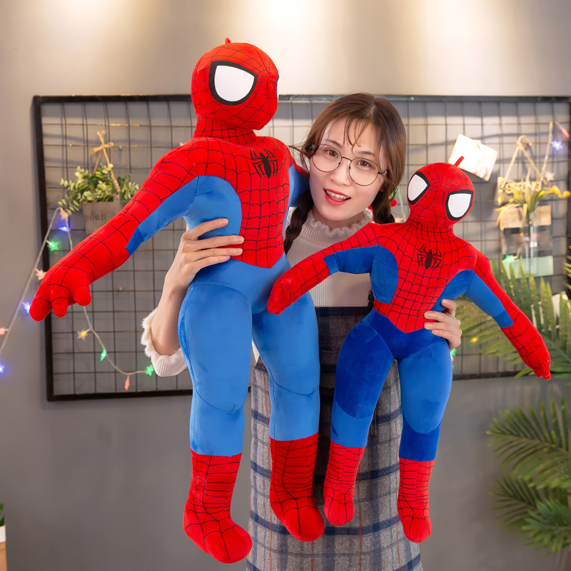蜘蛛侠毛绒玩具大号咸蛋超人奥特曼娃娃儿童枕头生日礼物