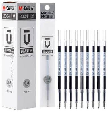 包邮晨光按动弹簧优品红蓝笔芯