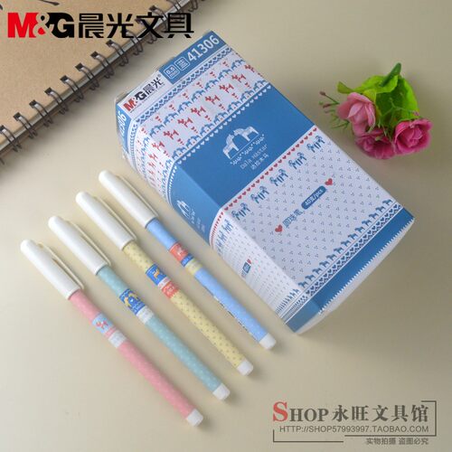 晨光卡通笔杆圆珠笔达拉木马