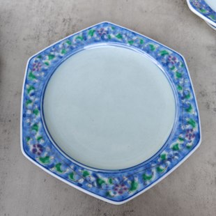 日本有田烧青花彩绘描金高足果盘壶承点心盘 茶亦居日本古美术