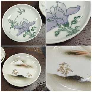 日本老白瓷小盘小壶承茶点盘  茶亦居日本古美术S7