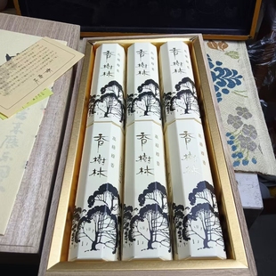 玉初堂 香树林线香 六捆一木盒 茶亦居日本古美术 C2