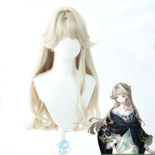 鱼悠悠优质毛胚】重返未来1999 贝丽尔cos假发 亚麻金卷发