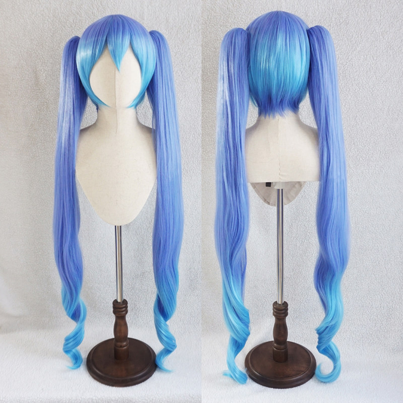 鱼悠悠优质毛胚】初音未来无线礼服cos假发歌姬计划