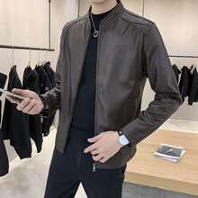机车pu皮夹克 新款 潮流帅气秋冬季 个性 皮衣外套男春秋韩版 男士 修身