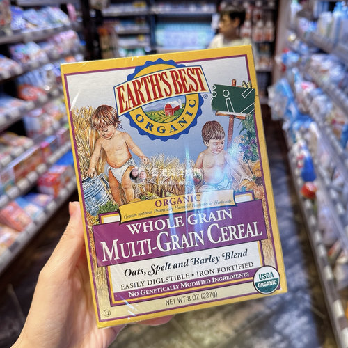 香港Earth's best地球最米粉好世界12段米糊燕麦谷物高铁宝宝辅食